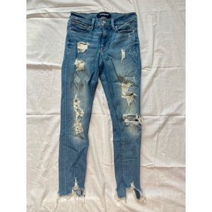 Express, size 0R, denim